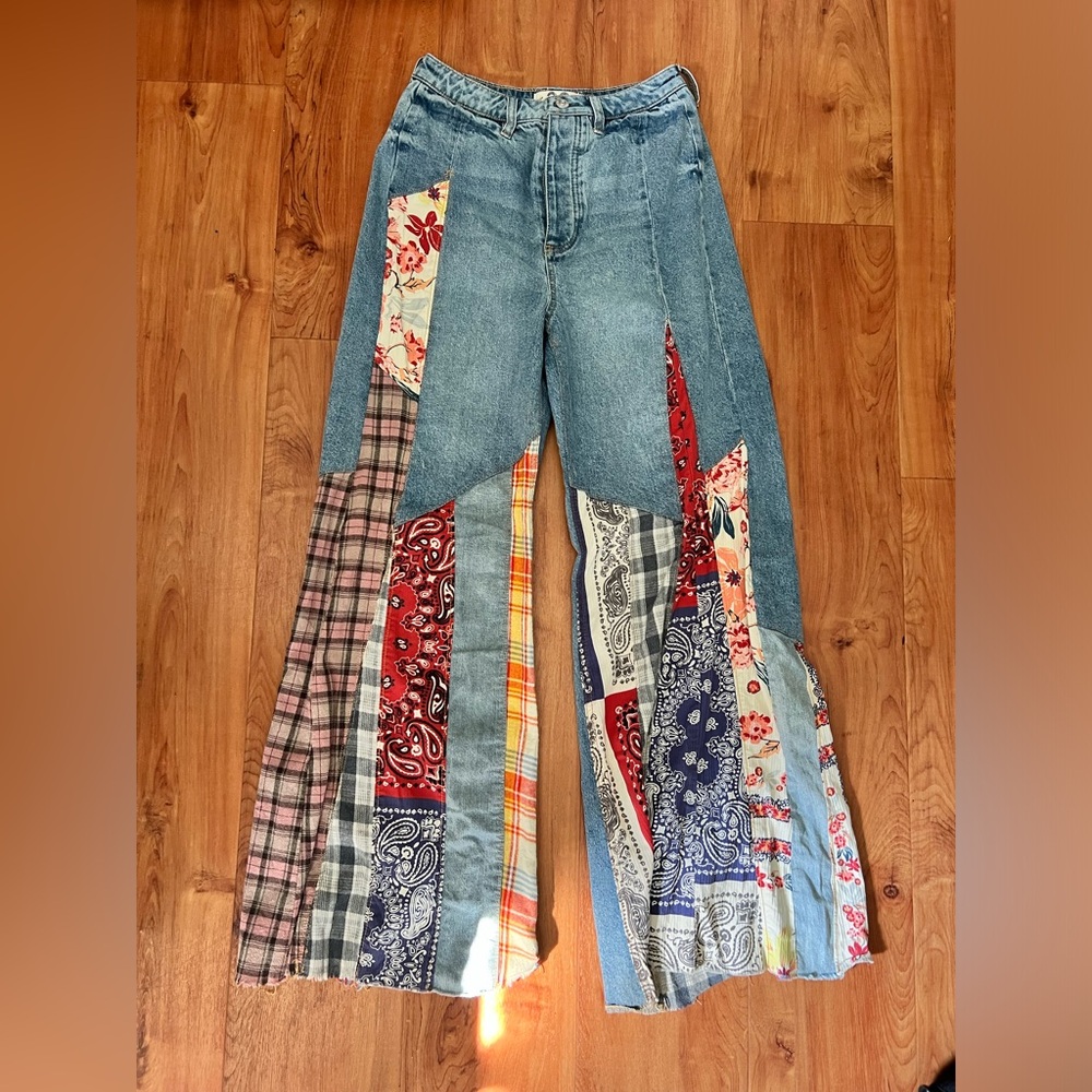 Free People Cortez Pieced Jeans
